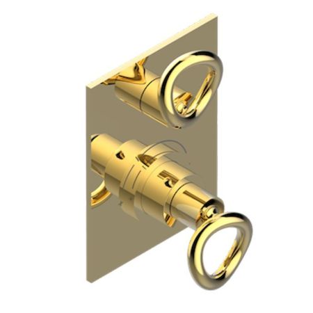 THG Collection O Смеситель для душа, встраиваемый, термостат, клапан, цвет Soft matt gold, артикул G4P-F31-5300BE