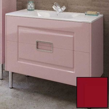 Тумба с раковиной SanVit Мира 90 kmira090 в цвете Ral Красный глянец Тумба с раковиной SanVit Мира 90 kmira090 в цвете Ral Красный глянец