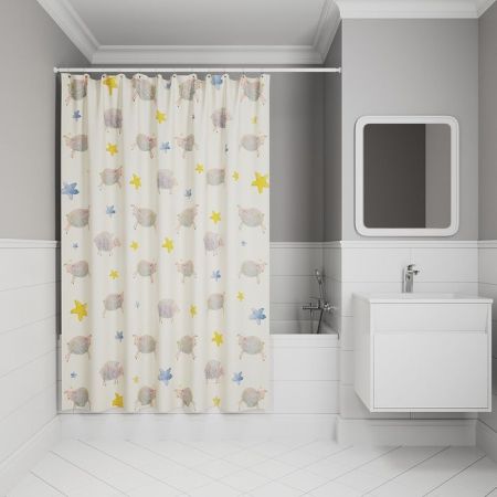 Штора для ванной IDDIS 200x180 см, Полиэстер (BA01P18i11), артикул BA01P18i11