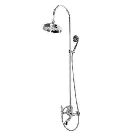 Душевая стойка  со смесителем для ванны,верхним и ручным душем CEZARES DIAMOND-CVD-Sw, артикул DIAMOND-CVD-01-Sw
