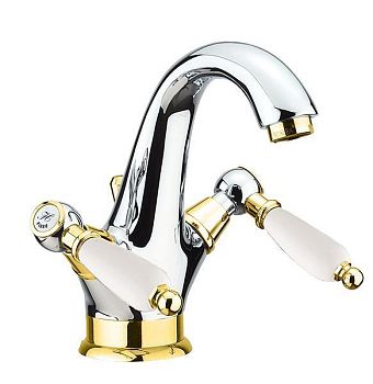 Смеситель для раковины Fiore COLONIALE 02CO0623, хром/золото