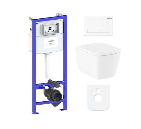 Комплект 6 в 1 Lavinia Boho Aveo Rimless 77040121, премиум с пластиковой клавишей, артикул 77040121