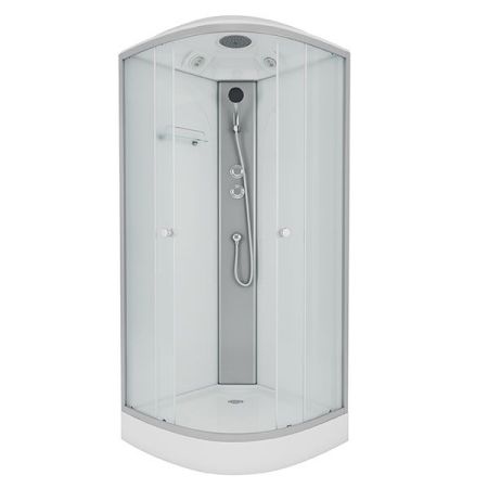 Душевая кабина Niagara Eco NG-4303-08 80х80 стекло матовое задняя стенка Белая, артикул 4303