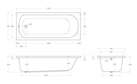 Металлический каркас ECO-165-70-MF-R, артикул ECO-165-70-MF-R