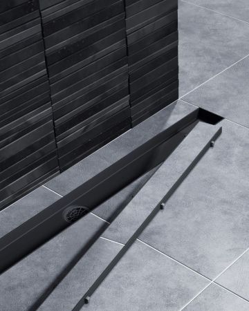 Душевой лоток (двухсторонняя решетка) TIMO Drain System DS230208/03, черный, артикул DS230208/03