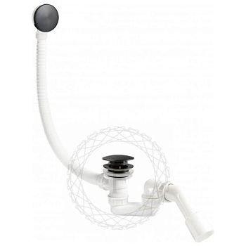 Слив-перелив (автомат, 90 см.) FILARETE FL90BG, графит