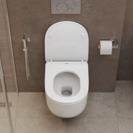 Унитаз подвесной безободковый со смывом TORNADO BelBagno SOFT-TOR Унитаз подвесной безободковый со смывом TORNADO BelBagno SOFT-TOR