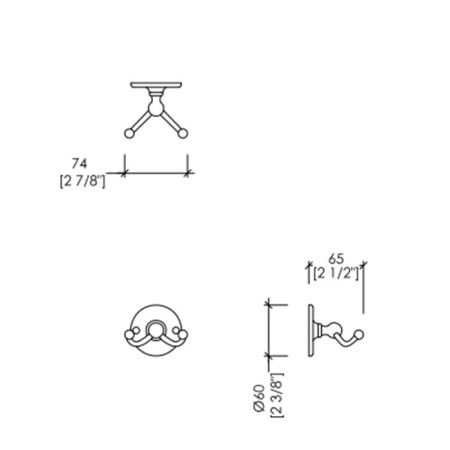 Devon Cavendish Двойной крючок, цвет хром, артикул WM13CR