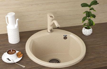 Смеситель для кухни Ulgran U-010 Песочный