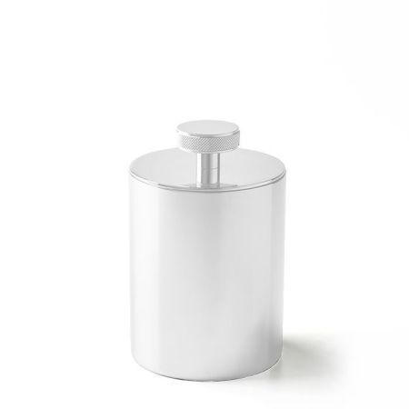 3SC Metal Tonda Баночка универсальная, D8хh13 см, с крышкой, настольная,цвет: белый матовый, артикул MET49ABO