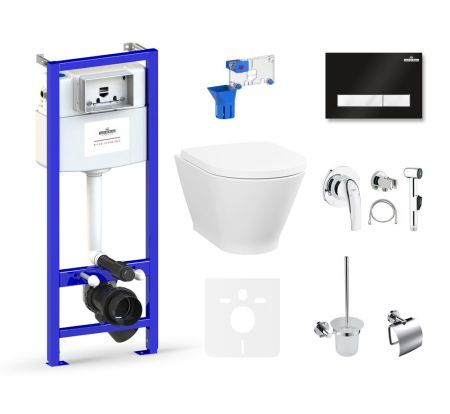 Комплект 10 в 1 Lavinia Boho Elegant Rimless 75110841, премиум с пластиковой клавишей, артикул 75110841