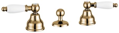 Группа Deco Ceramic с донным клапаном для биде на 3 отверстия, цвет бронза, артикул 121034BR