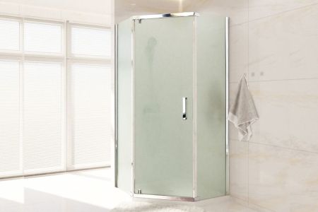 Душевой уголок Royal Bath RB 1110TR-C-CH  100х110х200 (матовое), артикул RB1110TR-C-CH