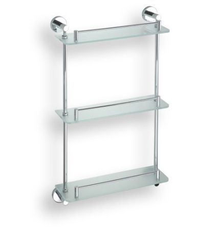 Полочка OMEGA стеклянная тройная 365x115x620 мм, артикул 104202132