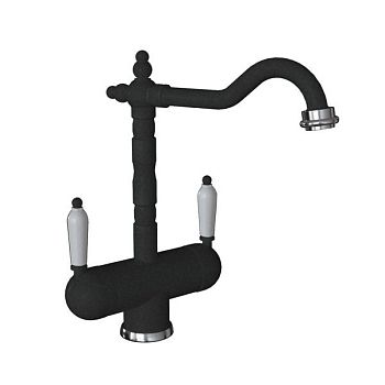 Смеситель для кухни с подключением фильтра Florentina АРИЯ 333.21H.2113.102, черный