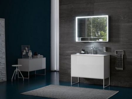 Зеркальный шкаф Keuco Royal Lumos 120 14305 171301 с подсветкой Серебрянный, артикул 14305171301