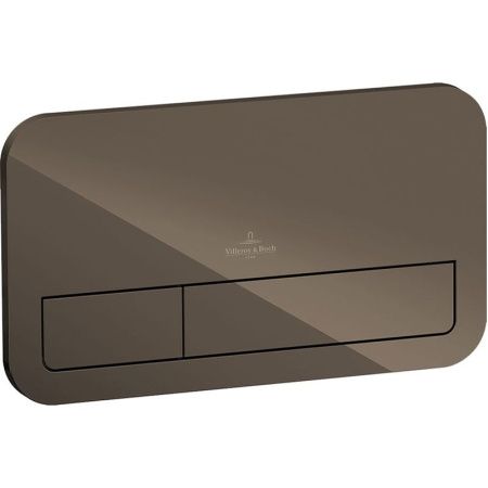 Клавиша смыва Villeroy&Boch ViConnect 922400 Серая глянцевая Клавиша смыва Villeroy&Boch ViConnect 922400 Серая глянцевая