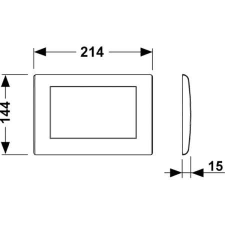 TECEplanus, 1 клав., белая матовая., артикул 9240312
