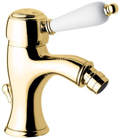 Emmevi Laguna, однорычажный смеситель для биде с донным клапаном, цвет золото, артикул 40064/OR