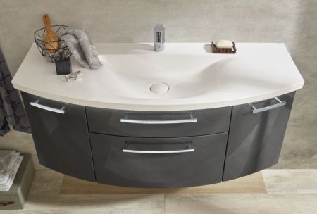 Puris Classic Line, раковина из минерального литья усиленная (EVERMITE) 1200 мм, цвет белый, артикул SWM822021