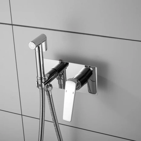 Гигиенический душ со смесителем Shevanik S8005, хром, артикул S8005