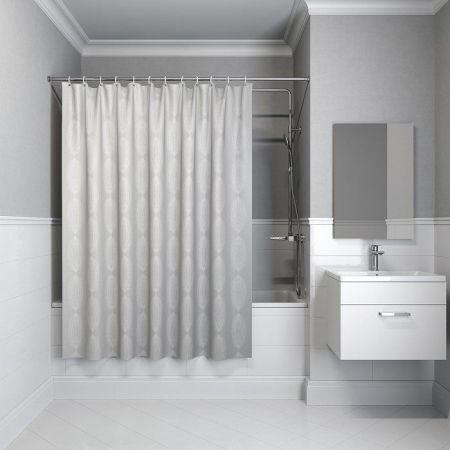 Штора для ванны Iddis Decor D02P218i11 2000x1800 Серый, артикул D02P218i11
