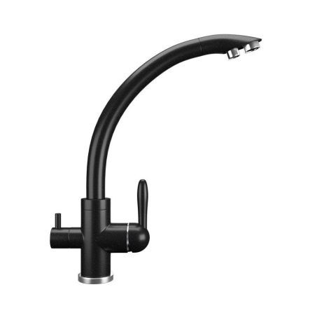 Смеситель для кухни Ulgran U-017-344, ультра-черный, артикул U-017-344