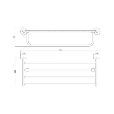Полка для полотенец FASHUN A51524, сатин, артикул A51524