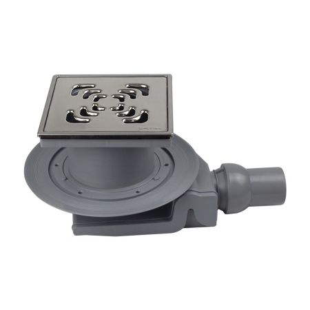 Трап, Pestan, Confluo Standard Square 4 Mask, горизонтальный, DN-50, поворот базы 360°, высота корпуса, мм-76, надставной элемент-есть, высота надставного элемента, мм-71, сифон-есть, S-образный, корпус, сифон - PP, вид затвора-гидрозатвор, пропускная спо, артикул 13000084