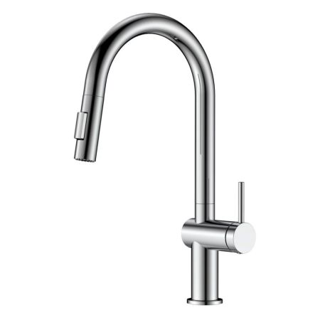 RELAX-KIT-BORO Смеситель для кухни с выдвижным изливом, брашированное золото, артикул RELAX-KIT-BORO