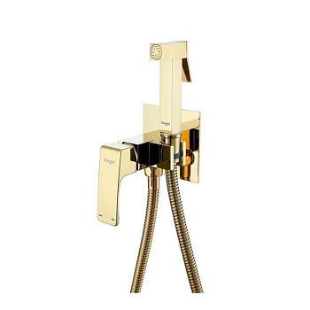 Гигиенический душ со смесителем встраиваемый Raglo R01.52.23, золотой