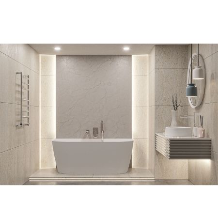 Ванна WHITECROSS Pearl B 155x78 (белый мат) иск. камень