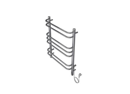 Полотенцесушитель электрический Aquatek (Акватек) Пандора П7 500х700 мм, подключение скрытое к сети электропитания / электропровод с вилкой, с терморегулятором и таймером quick touch, нержавеющая сталь AISI 201, гарантия 5 лет, артикул AQ EL RPC0770CH