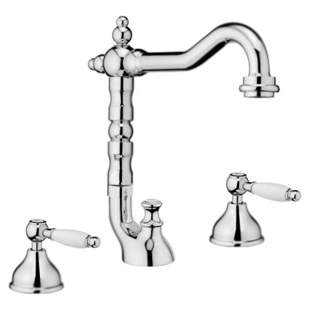 Смеситель для раковины Webert Dorian DO750202 Хром Белый, артикул DO750202015