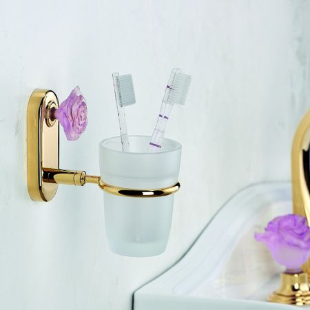 THG ROSE Стакан стеклянный, подвесной, цвет полированное золото