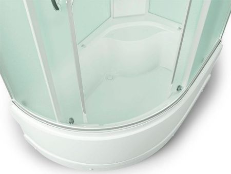 Душевая кабина Erlit Comfort ER4512TPL 120x80 Задняя стенка белая дверцы матовые