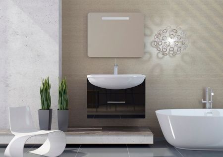 Зеркало SanVit Модерн 120 zmodern120 с подсветкой с кнопочным выключателем