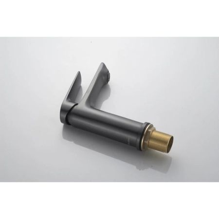 Cмеситель для раковины Knotlor KN-60/GM, оружейная сталь, артикул KN-60/GM