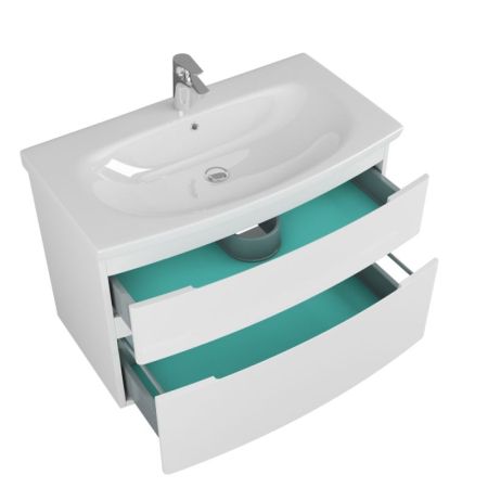 Тумба под раковину Owl 1975 Gotland 90 tiffani OW010230 подвесная Белая, артикул OW010230