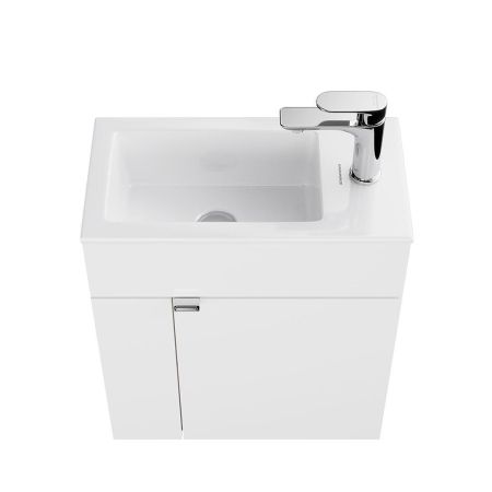 Тумба LATO подвесная с дверцей 50, белая глянцевая, артикул LA.50\WHT