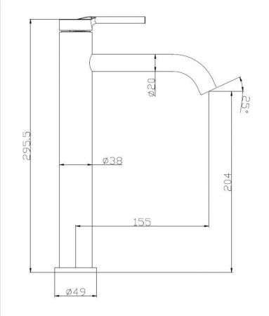 Смеситель для раковины BELBAGNO ETN-LMC2-IN