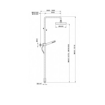 Nicolazzi Doccia Крепление к стене для гибкого шланга, цвет: Gold