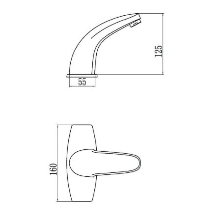 Сенсорный смеситель для раковины Savol S-GY8808, хром, артикул S-GY8808