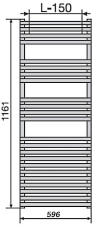Водяной полотенцесушитель Zehnder Forma Spa LF-120-060 Белый, артикул LF-120-060