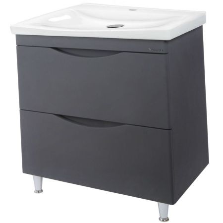 Тумба под раковину Bellezza Санриса 80 4630113660363 Серебро, артикул 4630113660363