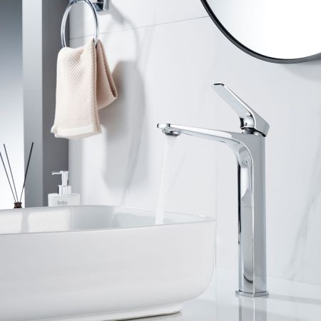 Смеситель для раковины высокий Shevanik S4211, хром, артикул S4211