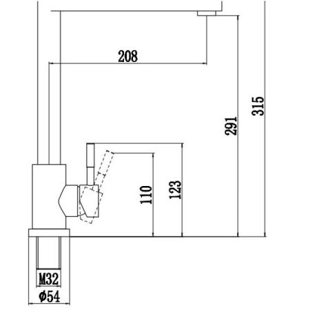 Смеситель для кухни Fmark FS26429, сатин
