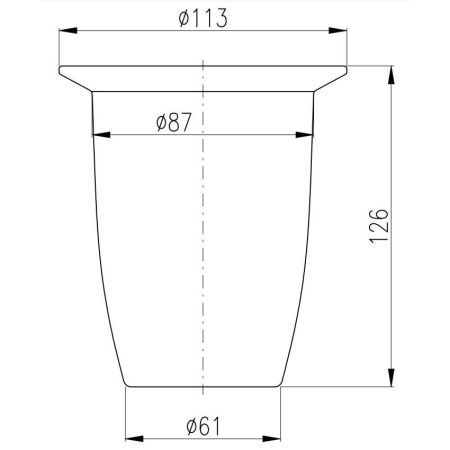 Стакан для туалетного ершика Rav Slezak SKL003, белый, артикул SKL003