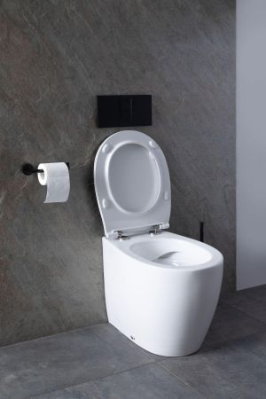 Чаша приставного унитаза Allen Brau Fantasy 4.11007.20 белый глянец, артикул 4.11007.20