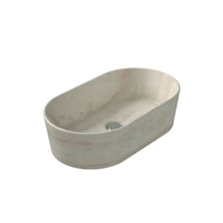 Globo Le Pietre Раковина накладная овальная 60х35х16 см, цвет втравертино
